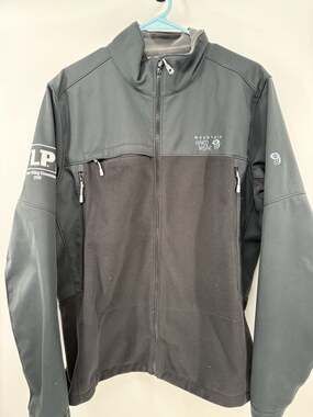 Mountain Hardwear Men's Fairing Hybrid Softshell Fleece Jacket Black Large